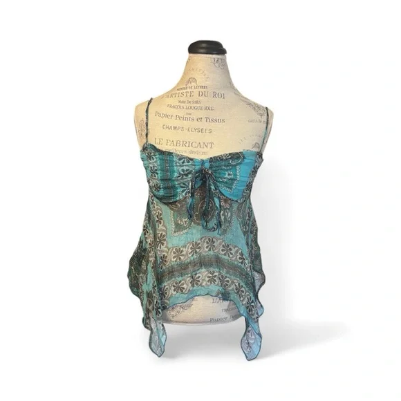 Elegant Blue Paisley set - Picture 3 of 4